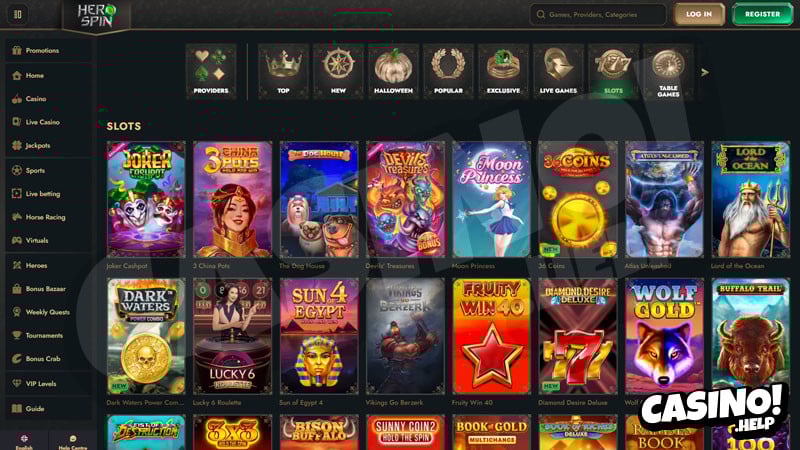 Τοπικό καζίνο HeroSpin Κατατάχθηκε 3, έξι στα 5, εκατό% έως χίλια δολάρια Κίνητρο Εγγραφής